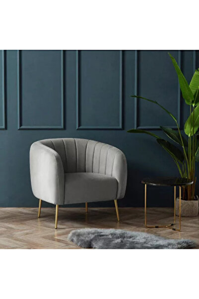 homejoyz Armchair with Velvet Fabric and Swedish Wood - Silvia - 85X80X85 cm