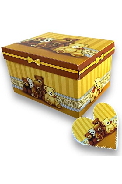 OEM Rectangular cardboard box, gift packaging, teddy bear design, 12 x 8.5 x ...