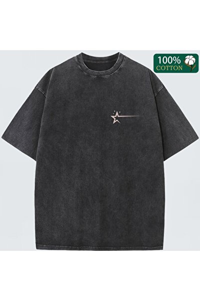bellanova Unisex Oversize Printed T-Shirt Streetwear Comfortable Fit Daily Pr...