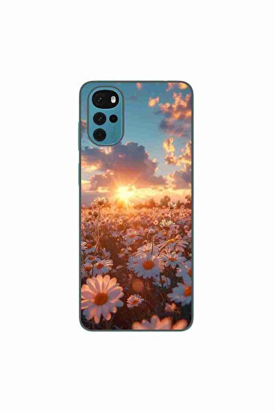 OEM Husa compatibila cu Motorola Moto G22 Silicon Gel Tpu Model Rasarit cu Flori