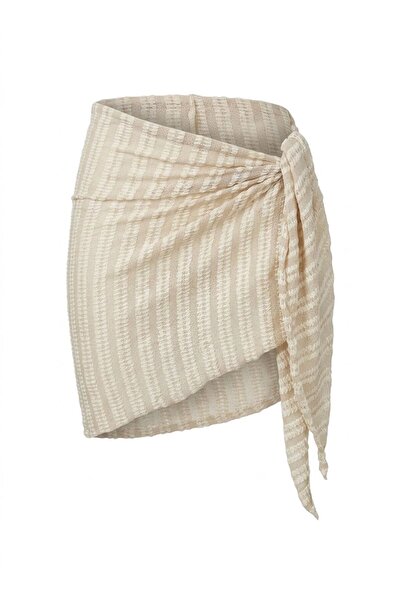 AQUELLA Textured Beige Pareo