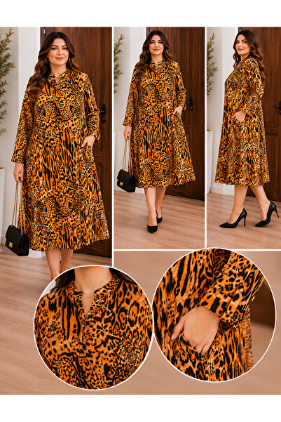 MENSAR OTANTİK Doyma Viscose Shirt Dress Height 125 cm Chest 135 cm Waist 150 cm