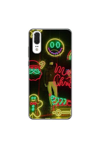 OEM Husa compatibila cu Huawei P20 Silicon Gel Tpu Model Craciun Vitrina Neon...