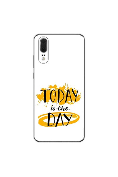 OEM Husa compatibila cu Huawei P20 Silicon Gel Tpu Model Mesaj Today Is The Day