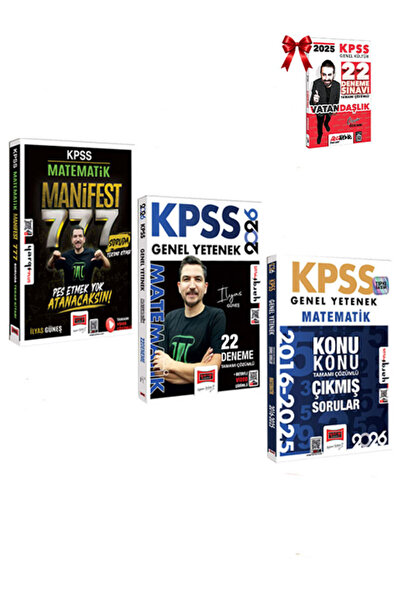 Yargı Yayınları 2026 KPSS Matematik Manifest Serisi 777 Soruda Tekrar Kitabı ...