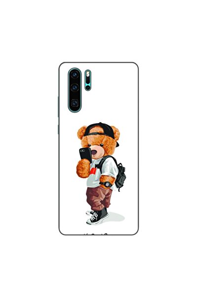 OEM Θήκη συμβατή με Huawei P30 Pro από σιλικόνη gel TPU με σχέδιο αρκουδάκι s...