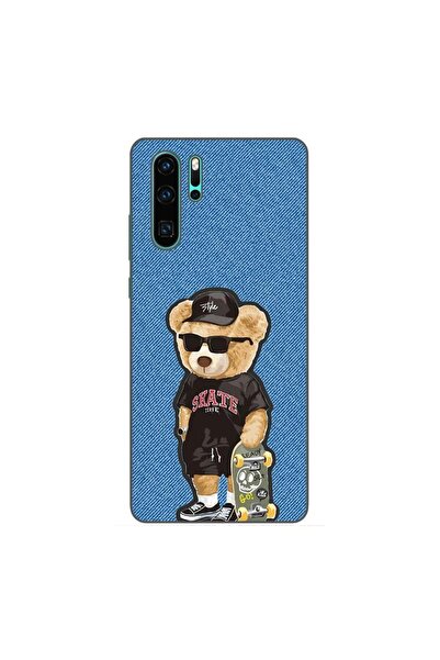 OEM Husa compatibila cu Huawei P30 Pro Silicon Gel Tpu Model Bear Skate Fashion