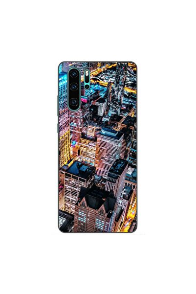 OEM Husa compatibila cu Huawei P30 Pro Silicon Gel Tpu Model Night City