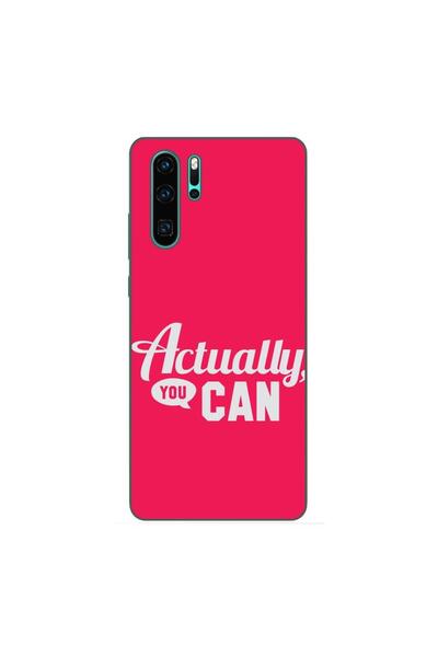 OEM Husa compatibila cu Huawei P30 Pro Silicon Gel Tpu Model Mesaj Actually Y...