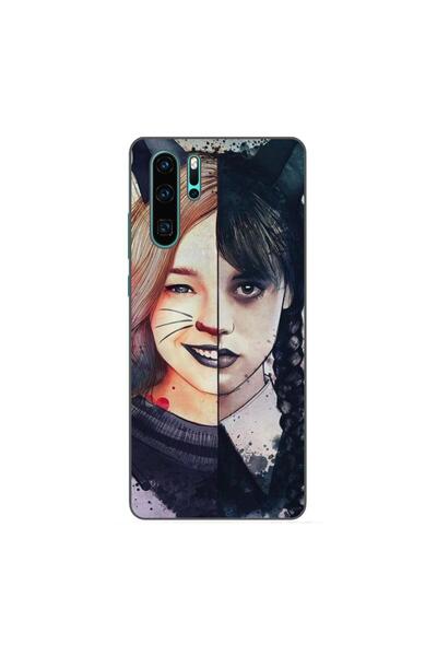 OEM Калъф, съвместим с Huawei P30 Pro, силиконов гел TPU модел Уензди и Енид ...