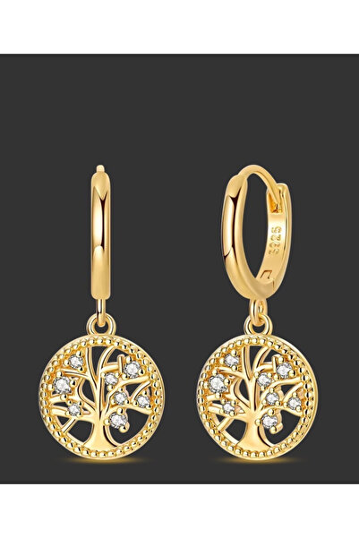 AMALFİ Αξεσουάρ: Κρεμαστά σκουλαρίκια από επιχρυσωμένο ασήμι
