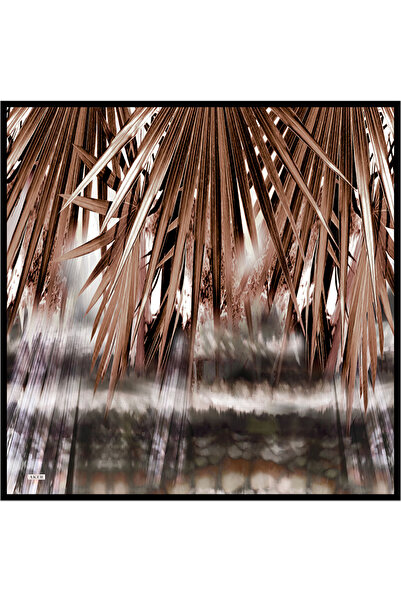 Aker Brown 90X90 Silk Twill Scarf