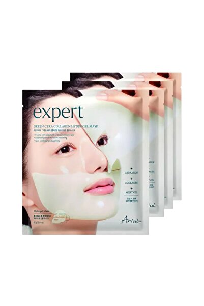 Ariul Expert Green Cera Collagen Hydrogel Mask (Set of 4) - Ceramide & Collag...