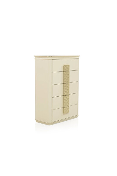 Midas Furniture WOODEN CHEST OF DRAWER 90X45X126 CM BEIGE