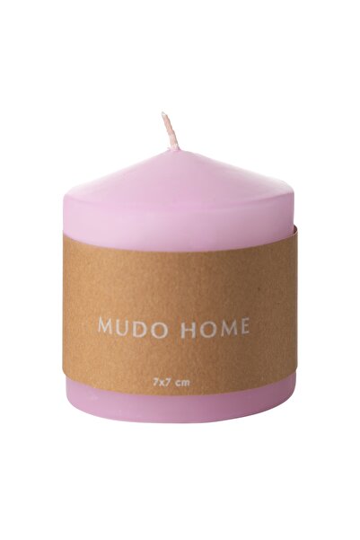 Mudo Concept SÜTUN MUM PEMBE 7X7 CM
