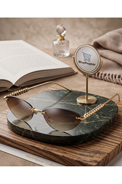 BluePepper Carter Cat Eye Slim Model Sunglasses New Season Glasses with Color...