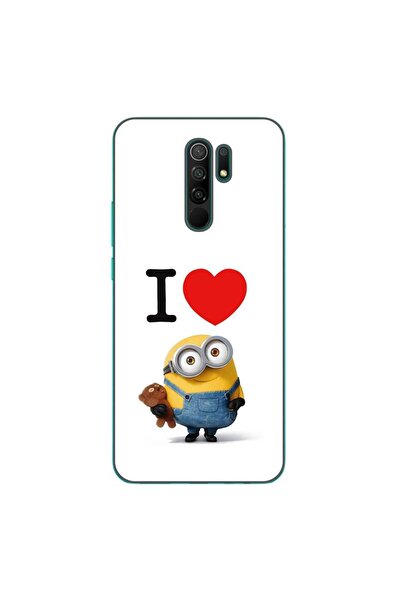 OEM Case compatible with Xiaomi Redmi 9 Silicone Gel Tpu Pattern I Love Minions