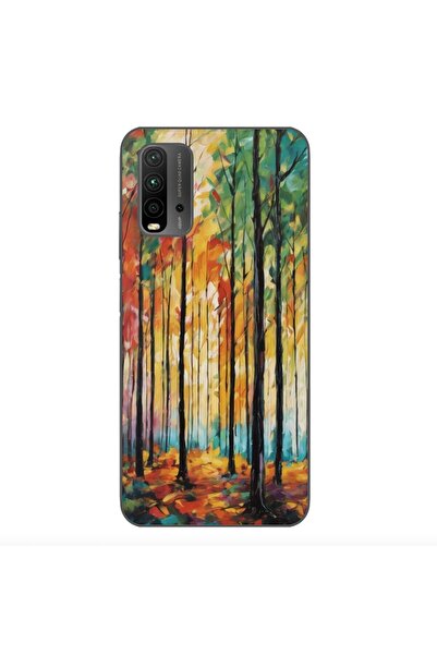 OEM Husa compatibila cu Xiaomi Redmi 9T Silicon Gel Tpu Model Colored Forest Art