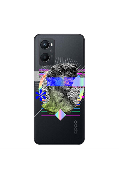 Other Oppo A 96 Statue pixels Transparent Silicone TPU Θήκη