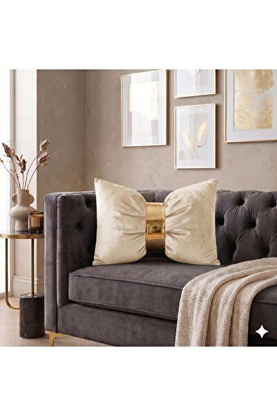 baladı home ev tekstil home collection غطاء وسادة مخملي بتصميم خاص على شكل في...
