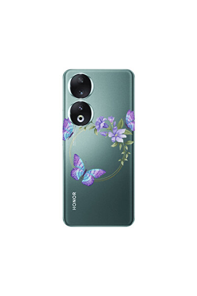 Other Honor 90 5G Butterfly on the ring Transparent Silicone TPU Θήκη