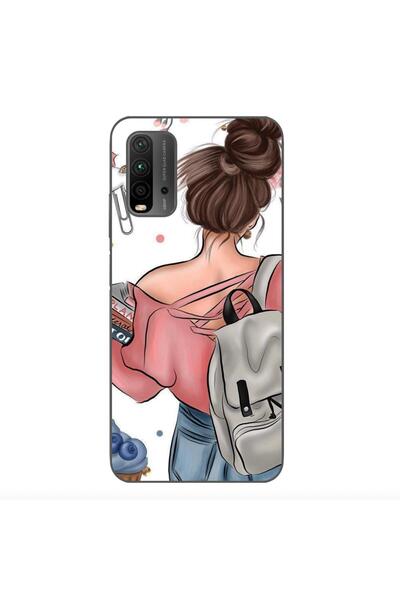 OEM Husa compatibila cu Xiaomi Redmi 9T Silicon Gel Tpu Model Girl Fashion Sc...