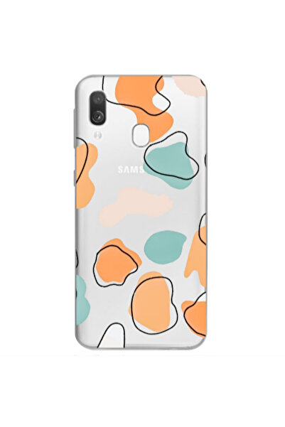 Other Samsung A40 Colorful spots Transparent Silicone TPU Θήκη