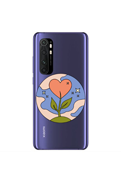 Other Xiaomi Mi Note 10 Lite Hearted Flower Transparent Silicone TPU Θήκη