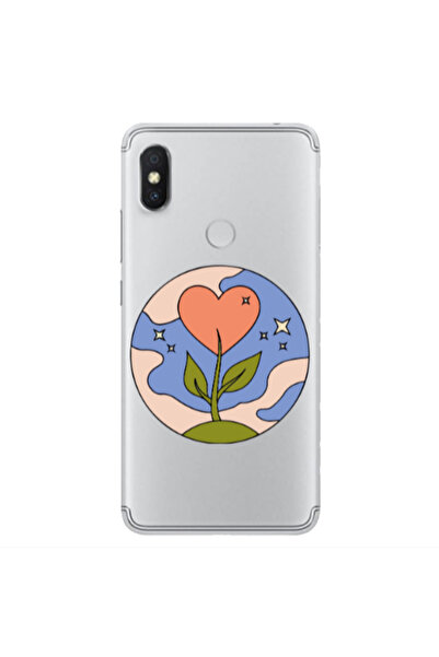 Other Xiaomi Redmi S2 Hearted Flower Transparent Silicone TPU Θήκη