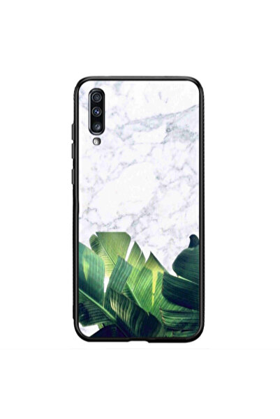 Other Samsung A50 Marble Laves Black Glossy Θήκη