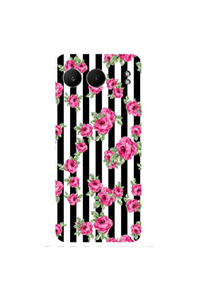 Other Oneplus Nord 4 Roses and black line Transparent Silicone TPU Θήκη