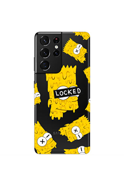 Other Samsung S21 Ultra Bart Simpson Transparent Silicone TPU Θήκη