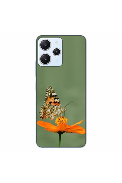 OEM Θήκη συμβατή με Xiaomi Redmi 12 4G από σιλικόνη gel TPU με σχέδιο πεταλούδας