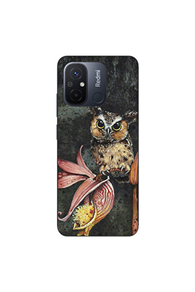 OEM Husa compatibila cu Xiaomi Redmi 12C Silicon Gel Tpu Model Owl Painted