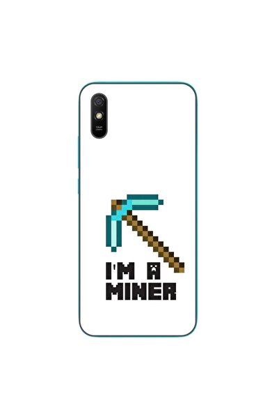 OEM Husa compatibila cu Xiaomi Redmi 9A Silicon Gel Tpu Model Minecraft Miner