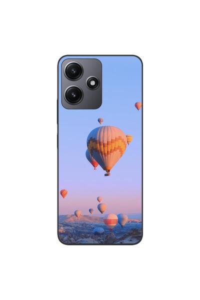 OEM Калъф, съвместим с Xiaomi Redmi 12 5G, силиконов гел TPU, с шарка на възд...