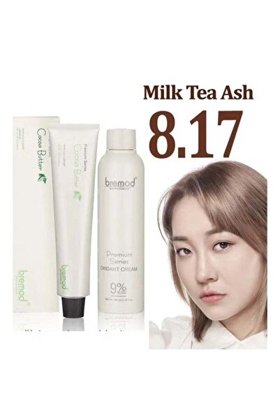 BREMOD Performance 8.17 Milk Tea Ash Hair Color + Oxidant Cream 9% - 100ml+100ml