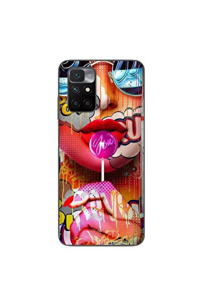 OEM Husa compatibila cu Xiaomi Redmi 10 Silicon Gel Tpu Model Pop Art Lolipop