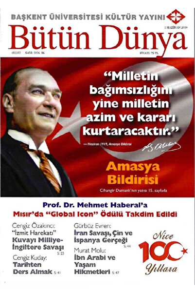 Dergi Kapında Bütün Dünya Dergi Haziran 2026