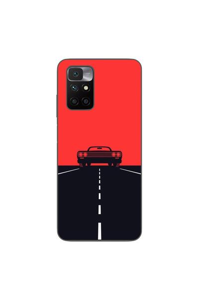 OEM Case compatible with Xiaomi Redmi 10 Silicone Gel Tpu Model Red Sky Muscl...
