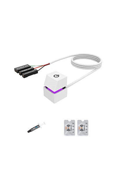 UnderShop Cablu prelungitor cu buton, 2 metri, Pornire/Oprire PC, LED mecanic...