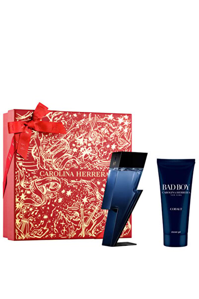 Carolina Herrera BAD BOY COBALT GIFT SET EAU DE PARFUM 100ML AND SHOWER GEL 1...
