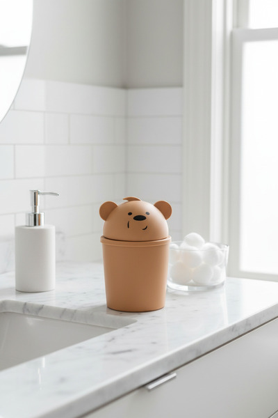 QLUX IDEAS Decorative Trash Can with Hippo Animal Figure |   Special Design B...
