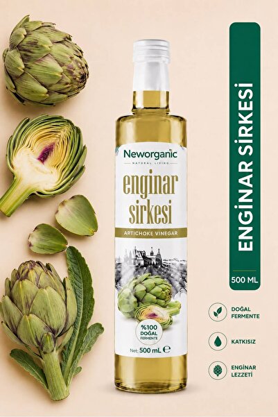 New Organic Geleneksel Enginar Sebze Sirkesi 500ml || Katkısız ve Koruyucusuz