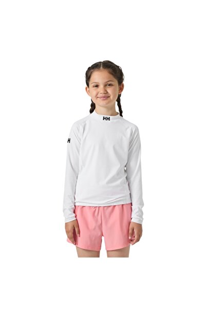 Helly Hansen Children's White Jr Waterwear Rashguard Lycra Sweatshirt