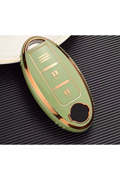 AYZ GARAGE Nissan Tpu Material Light Green Key Case Cover