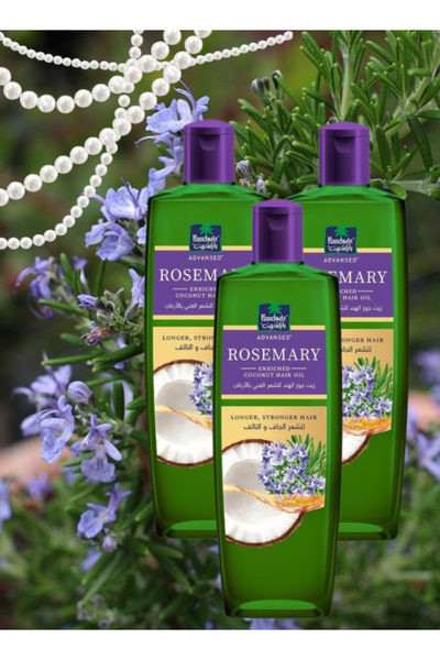 Parachute Advansed 3 قطع من زيت جوز الهند المتقدم من باراشوت بالروزماري 300 مل