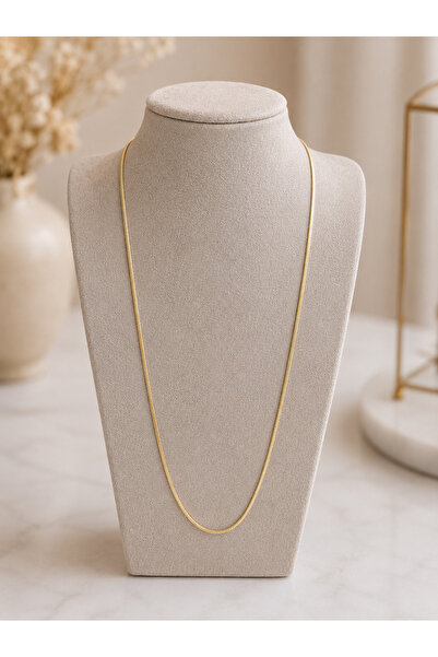 XUPING JEWELRY Xuping 14K Altın Kaplama Yılan Zincir Kadın Kolye