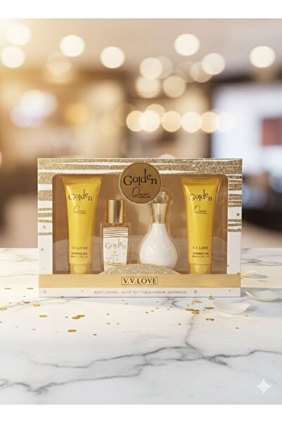 V.V LOVE Women's Gift Set Perfume 30 ml Body Lotion 50 ml Body Mist 30 ml Sho...