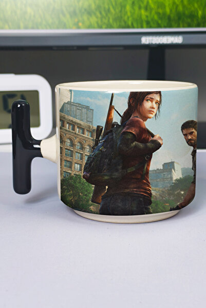 ZipZap كوب سيراميك فاخر مطبوع عليه The Last of US (قطعة واحدة) بمقبض أسود خاص...